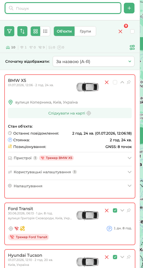 Режим груп у Моніторингу